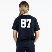 Girls Lacrosse Short Sleeve T-Shirt - My Goal Is To Deny Yours Goalie