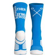 Lacrosse Woven Mid-Calf Socks - I'd Rather Be Playing Lacrosse