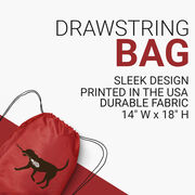 Max The LAX Dog Drawstring Backpack