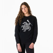 Girls Lacrosse Tshirt Long Sleeve - Lax Turtle