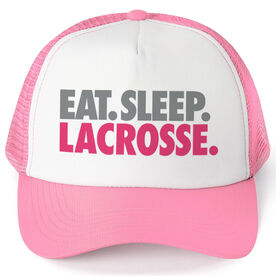 Lacrosse Trucker Hat - Eat Sleep Lacrosse