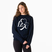 Girls Lacrosse Crewneck Sweatshirt - Lax Shamrock