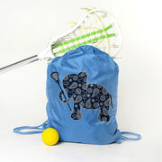 Girls Lacrosse Drawstring Backpack Lax Elephant