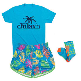 Tropical Palm Girls Lacrosse Outfit