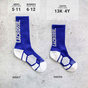 Lacrosse Woven Mid-Calf Socks - Eat. Sleep. Lacrosse