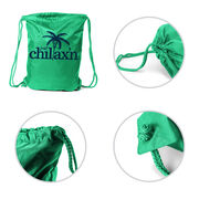 Lacrosse Drawstring Backpack Just Chillax'n
