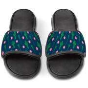 Girls Lacrosse Repwell&reg; Slide Sandals - Cactus Lax