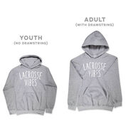 Girls Lacrosse Hooded Sweatshirt - Lacrosse Vibes