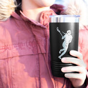 Girls Lacrosse 20 oz. Double Insulated Tumbler - Player Silhouette