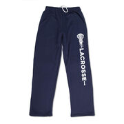 Girls Lacrosse Fleece Sweatpants - Girls Lacrosse Word