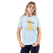 Girls Lacrosse Short Sleeve T-Shirt - Chase The Lax Dog