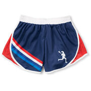 Girls Lacrosse Shorts - Sticks & Stripes