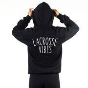 Girls Lacrosse Hooded Sweatshirt - Lacrosse Vibes (Back Design)