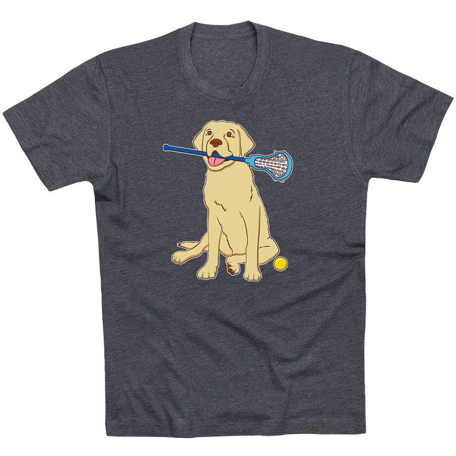 Girls Lacrosse Short Sleeve T-Shirt - Chase The Lax Dog