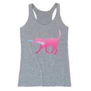 Girls Lacrosse Women's Everyday Tank Top - LuLa The Lax Dog Pink