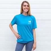 Girls Lacrosse Short Sleeve T-Shirt - Crossed Girls Sticks (Back Design)