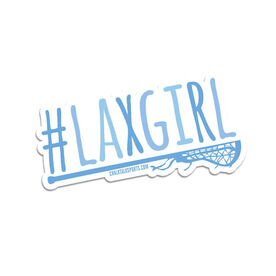 Girls Lacrosse Sticker - #LAXGIRL