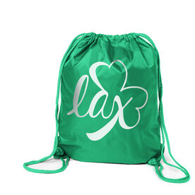 Girls Lacrosse Drawstring Backpack - Lax Shamrock