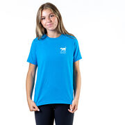 Girls Lacrosse Short Sleeve T-Shirt - Lacrosse Vibes (Back Design)