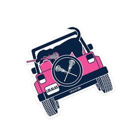 Girls Lacrosse Sticker - Lax Cruiser