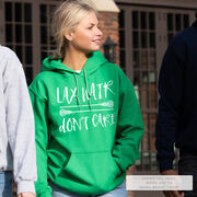 Girls Lacrosse Hooded Sweatshirt - Lax Hair Don't Care