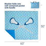 Girls Lacrosse Gameday Puffle Blanket - Love Lacrosse