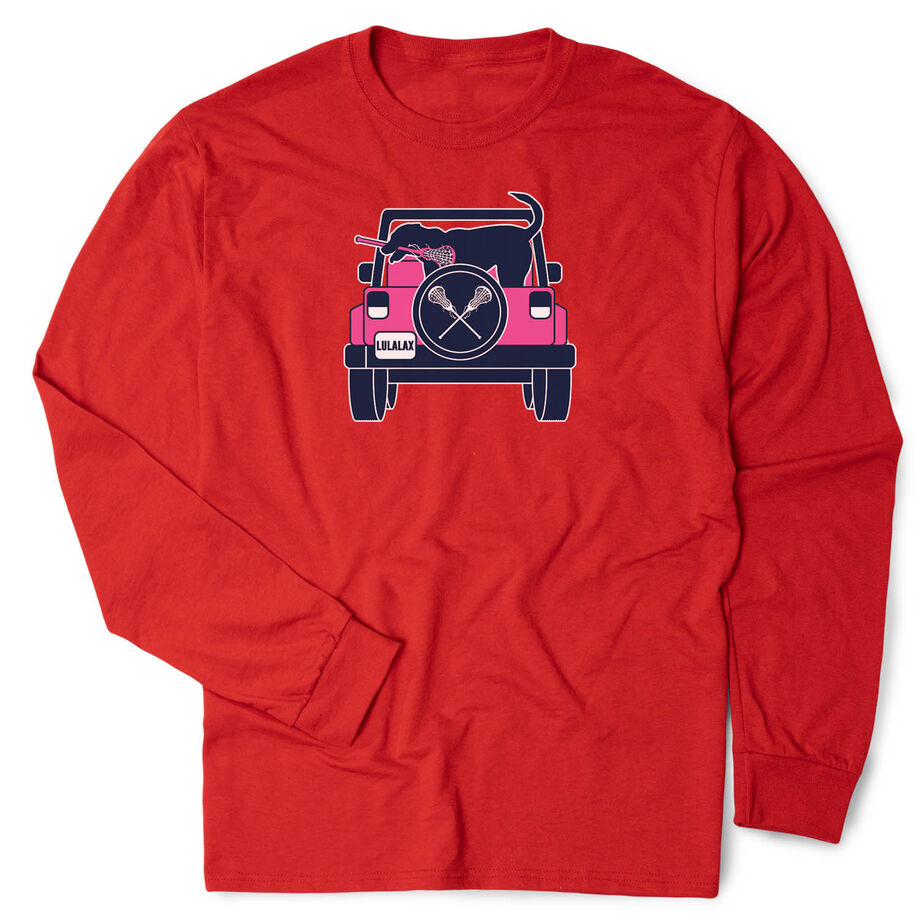 Girls Lacrosse Tshirt Long Sleeve - Lax Cruiser - Personalization Image