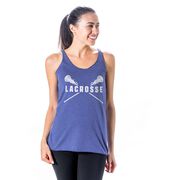 Girls Lacrosse Women's Everyday Tank Top - Lacrosse Crossed Girl Sticks