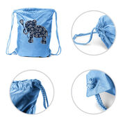Girls Lacrosse Drawstring Backpack Lax Elephant