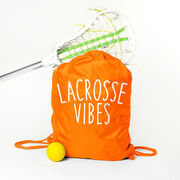 Girls Lacrosse Drawstring Backpack - Lacrosse Vibes