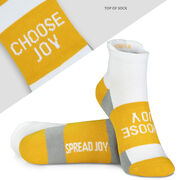 Socrates&reg; Woven Performance Sock Choose Joy (Yellow)