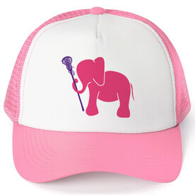Girls Lacrosse Trucker Hat - Lax Elephant
