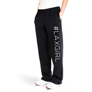 Girls Lacrosse Fleece Sweatpants - #LAXGIRL