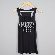 Girls Lacrosse Flowy Racerback Tank Top - Lacrosse Vibes