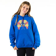 Girls Lacrosse Hooded Sweatshirt - Goofy Turkey Player