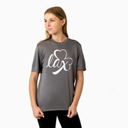 Girls Lacrosse Short Sleeve Performance Tee - Lax Shamrock