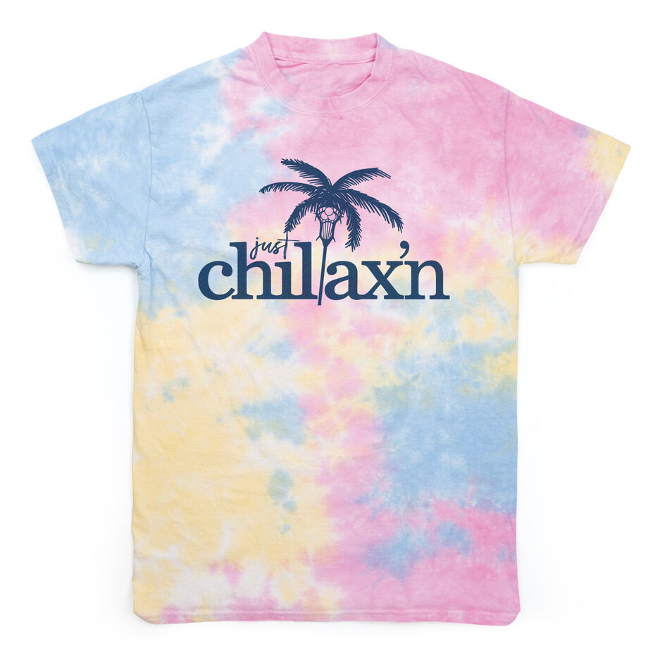 Lacrosse Short Sleeve T-Shirt - Just Chillax'n Tie Dye