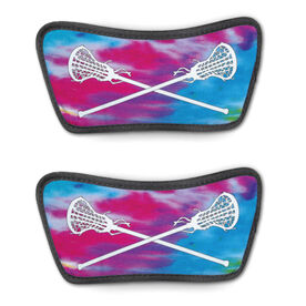 Girls Lacrosse Repwell&reg; Sandal Straps - Tie-Dye With Crossed Sticks