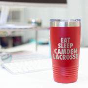 Lacrosse 20 oz. Double Insulated Tumbler - Personalized Eat Sleep Lacrosse