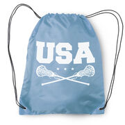 Girls Lacrosse Drawstring Backpack - USA Girls Lacrosse