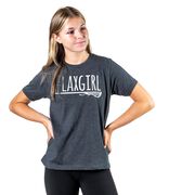 Girls Lacrosse Short Sleeve T-Shirt - #LAXGIRL