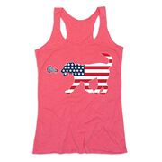 Girls Lacrosse Women's Everyday Tank Top - Patriotic LuLa The Lax Dog