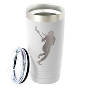 Girls Lacrosse 20 oz. Double Insulated Tumbler - Player Silhouette