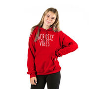 Girls Lacrosse Hooded Sweatshirt - Lacrosse Vibes