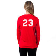 Girls Lacrosse Long Sleeve Performance Tee - I Can't. I Have Lacrosse