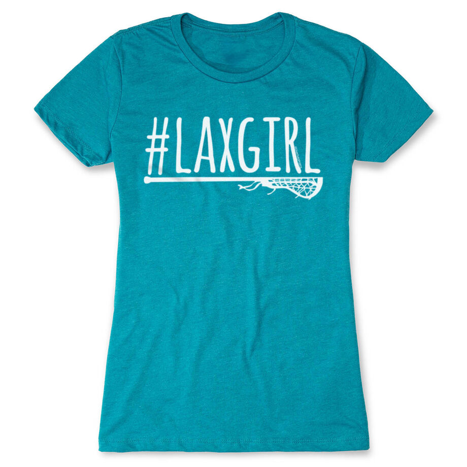 Girls Lacrosse Women's Everyday Tee - #LAXGIRL