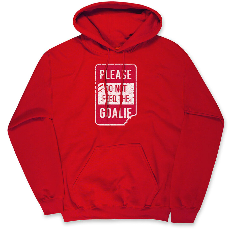 Hooded Sweatshirt - Don’t Feed The Goalie - Personalization Image