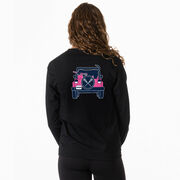 Girls Lacrosse Tshirt Long Sleeve - Lax Cruiser (Back Design)