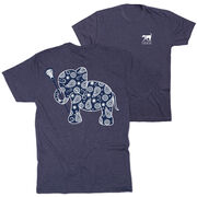 Girls Lacrosse Short Sleeve T-Shirt - Lax Elephant (Back Design)