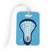 Girls Lacrosse Bag/Luggage Tag - Monogrammed Lax is Life